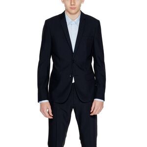 Antony Morato Classic Notch Lapel Suit Men Black Suits